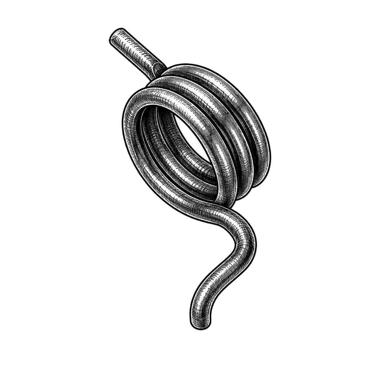 Footrest Return Spring - Left Side